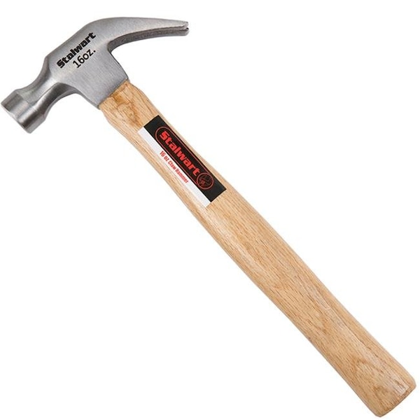 Stalwart Stalwart 75HT3000 16 oz 13 in. Natural Hardwood Claw Hammer